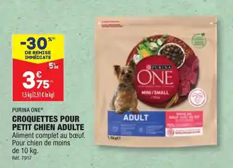 ALDI PURINA ONE® CROQUETTES POUR PETIT CHIEN ADULTE offre