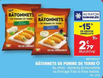 ALDI MR FRITES® BÂTONNETS DE POMME DE TERRE ✪ offre