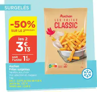 Bi1 Auchan Frites surgelées offre