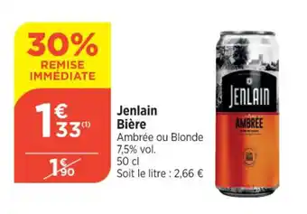 Bi1 Jenlain Bière offre