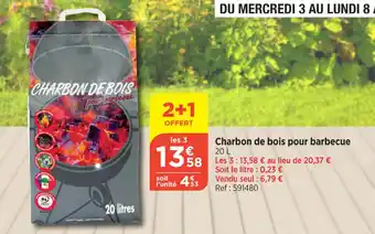 Bi1 Charbon de bois pour barbecue 20 L offre