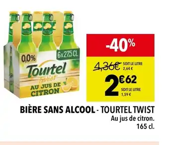 Supeco BIÈRE SANS ALCOOL - TOURTEL TWIST offre