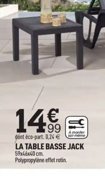 Centrakor LA TABLE BASSE JACK offre