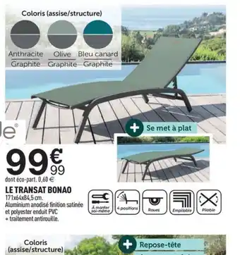 Centrakor LE TRANSAT BONAO offre