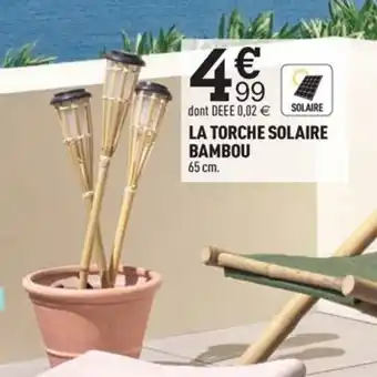 Centrakor LA TORCHE SOLAIRE BAMBOU 65 cm. offre