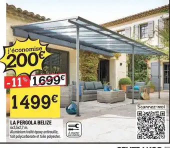 Centrakor LA PERGOLA BELIZE offre
