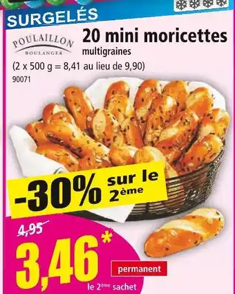 Norma POULAILLON 20 mini moricettes multigraines offre