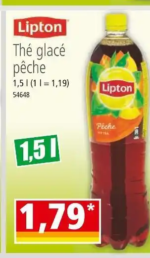 Norma Lipton Thé glacé pêche offre