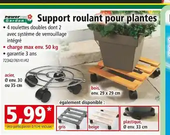 Norma Power Garden Support roulant pour plantes offre