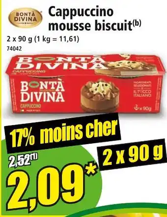 Norma BONTA DIVINÀ Cappuccino mousse biscuit offre