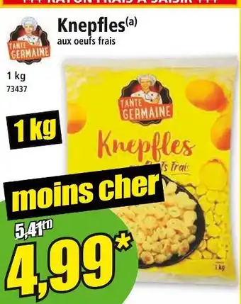 Norma TANTE GERMAINE Knepfles aux oeufs frais offre