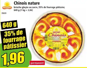 Norma Matindoux Chinois nature offre