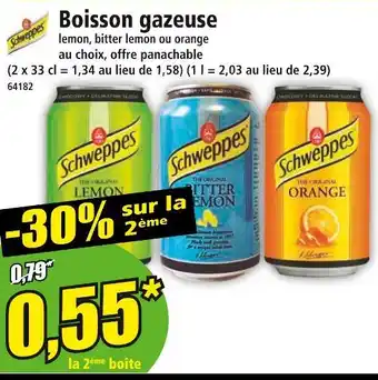 Norma Schweppes Boisson gazeuse offre