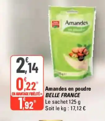 G20 Amandes en poudre offre