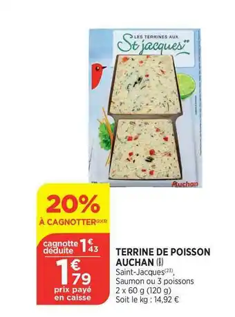 Bi1 Terrine De Poisson Auchan offre