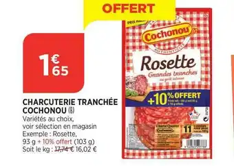 Bi1 Charcuterie Tranchée Cochonou offre