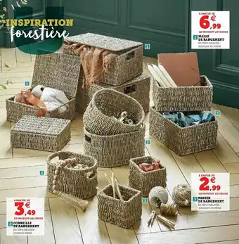 Hyper U Malle De Rangement, Corbeille De Rangement, Panier De Rangement offre