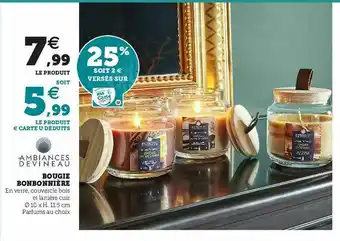 Hyper U Bougie Bonbonnière Ambiances Devineau offre