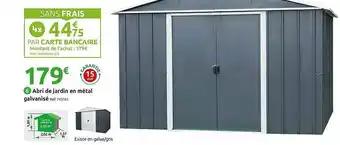 Mr Bricolage Abri De Jardin En Métal Galvanisé offre