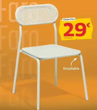 Gifi Chaise Faro offre