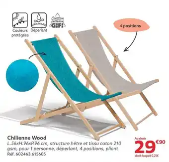 Gifi Chilienne Wood offre