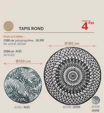 Gifi TAPIS ROND offre