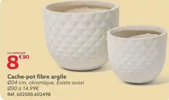 Cache-pot fibre argile