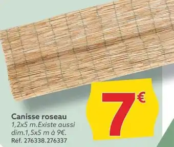 Gifi Canisse roseau offre