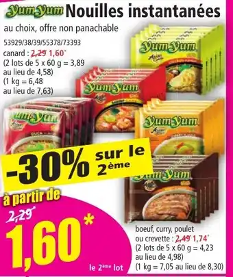 Norma Nouilles instantanées offre