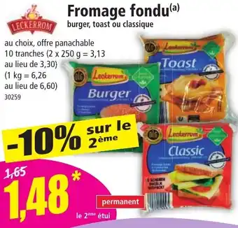 Norma Fromage fondu(a) offre