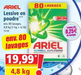 Norma ARIEL Lessive en poudre offre