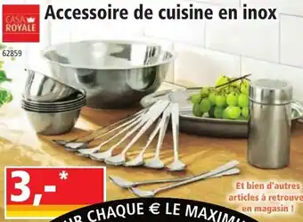 Accessoire de cuisine en inox