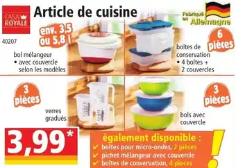 Norma Article de cuisine offre