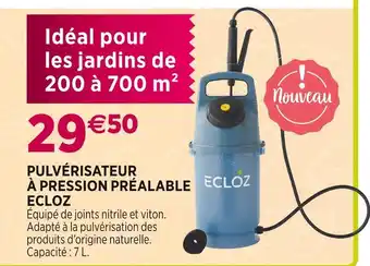 Delbard ECLOZ PULVÉRISATEUR À PRESSION PRÉALABLE offre