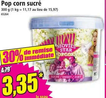 Norma Pop corn sucré offre