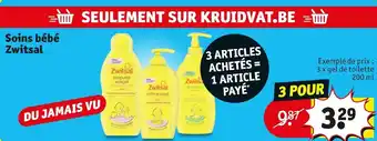Soins bébé zwitsal
