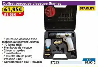 Coffret perceuse visseuse stanley