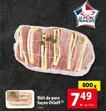 Lidl Rôti de porc façon Orloff (2) offre