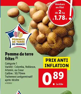 Lidl Pomme De Terre Frites offre