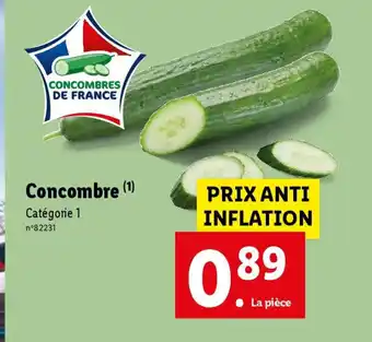 Lidl Concombre (1) offre