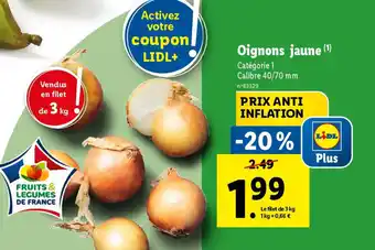 Lidl Oignons jaune (1) offre