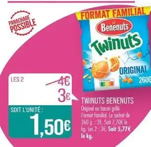 Match Bénénuts - twinuts offre