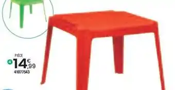 JouéClub Table carrée couleur offre