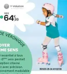 JouéClub Yvolution - twista skates rose 29-34 offre