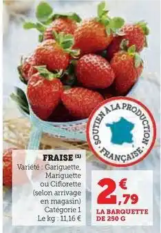 Super U Fraise offre