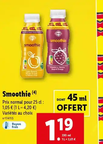 Lidl Smoothie offre