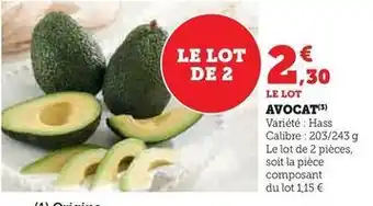 Super U Avocat offre