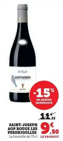 Super U Cave de tain - saint-joseph aop rouge les perdrigolles offre