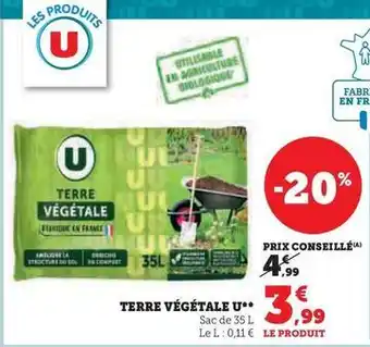 Hyper U U - terre vegetale offre