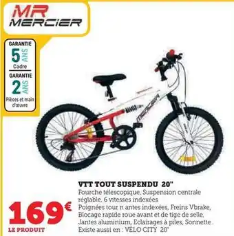 Hyper U Mercier - vtt tout suspendu 20 offre